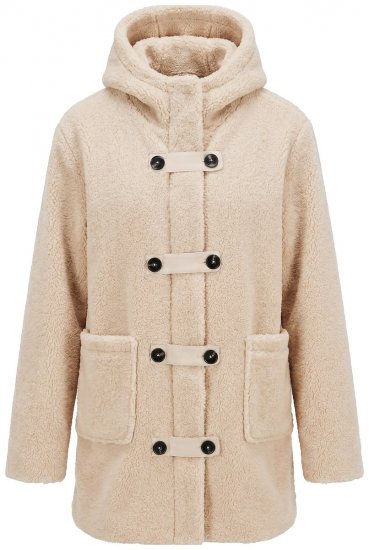 Ulla Popken 850589 Teddy dzseki Törtfehér - Dzsekik - Nagy méretű női dzsekik