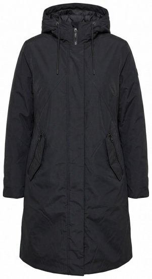 Ulla Popken 850774 Funkcionális kabát Fekete - Kabátok - Női plus size kabátok