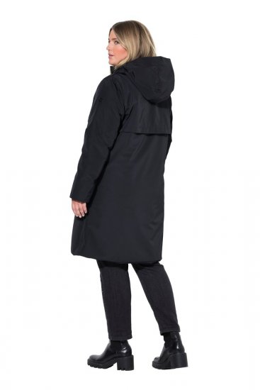 Ulla Popken 850774 Funkcionális kabát Fekete - Kabátok - Női plus size kabátok