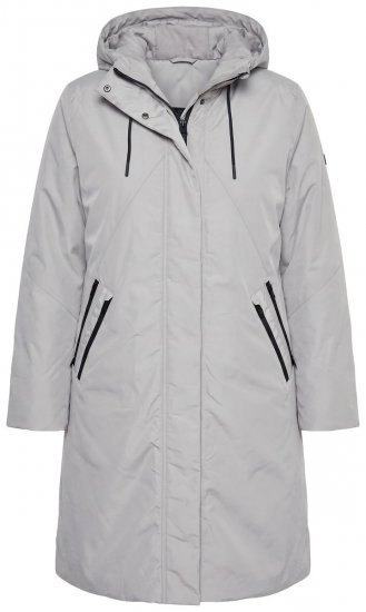 Ulla Popken 850774 Funkcionális kabát Szürke - Kabátok - Női plus size kabátok
