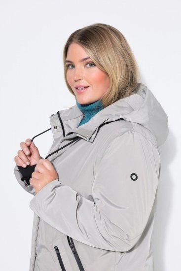 Ulla Popken 850774 Funkcionális kabát Szürke - Kabátok - Női plus size kabátok