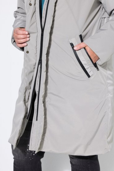Ulla Popken 850774 Funkcionális kabát Szürke - Kabátok - Női plus size kabátok