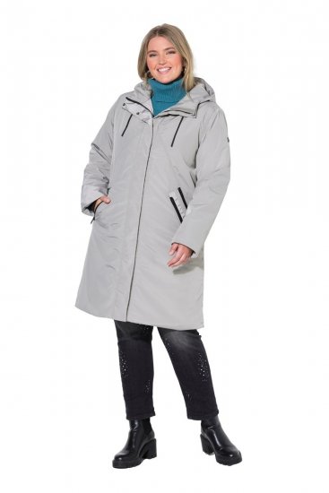 Ulla Popken 850774 Funkcionális kabát Szürke - Kabátok - Női plus size kabátok