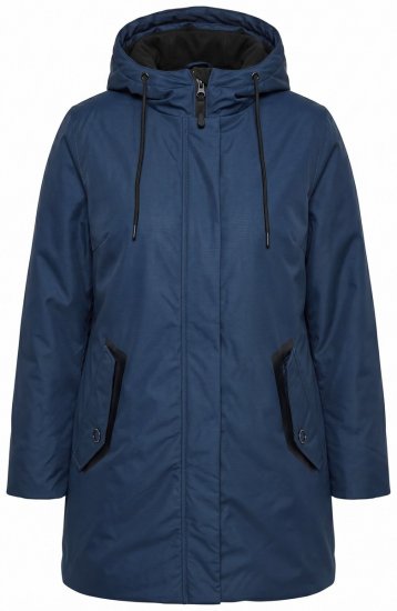 Ulla Popken 850794 Funkcionális kabát Sötétkék - Kabátok - Női plus size kabátok
