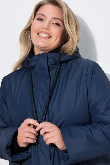 Ulla Popken 850794 Funkcionális kabát Sötétkék - Kabátok - Női plus size kabátok