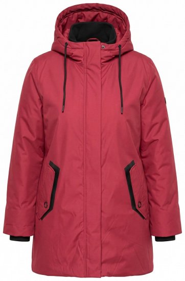 Ulla Popken 850794 Funkcionális kabát Piros - Kabátok - Női plus size kabátok