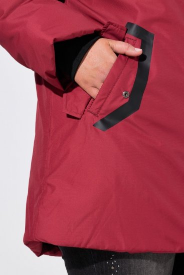 Ulla Popken 850794 Funkcionális kabát Piros - Kabátok - Női plus size kabátok