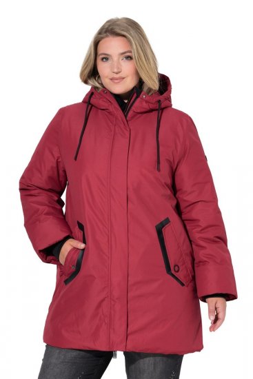 Ulla Popken 850794 Funkcionális kabát Piros - Kabátok - Női plus size kabátok