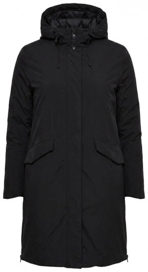 Ulla Popken 850806 Funkcionális kabát Fekete - Kabátok - Női plus size kabátok