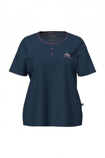 Ulla Popken 850864 Kockás 3 részes pizsamaszett Lila - Pizsama/Loungewear - 