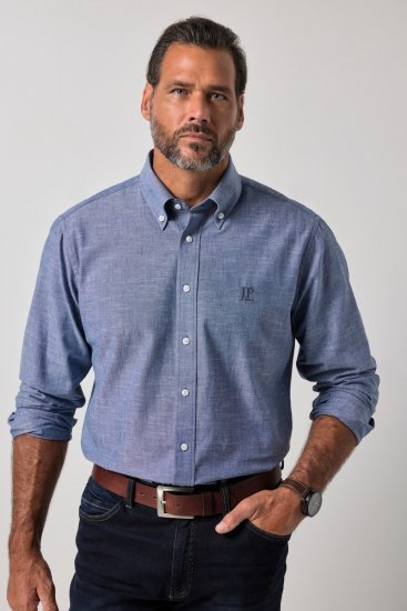 JP1880 850931 Hosszú ujjú chambray ing Denimkék TALL - TALL ingek - TALL ingek magas férfiaknak