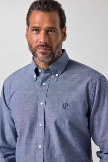 JP1880 850931 Hosszú ujjú chambray ing Denimkék TALL - TALL ingek - TALL ingek magas férfiaknak