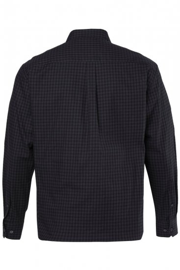 JP1880 850950 Kockás hosszú ujjú flanelling Fekete TALL - TALL ingek - TALL ingek magas férfiaknak