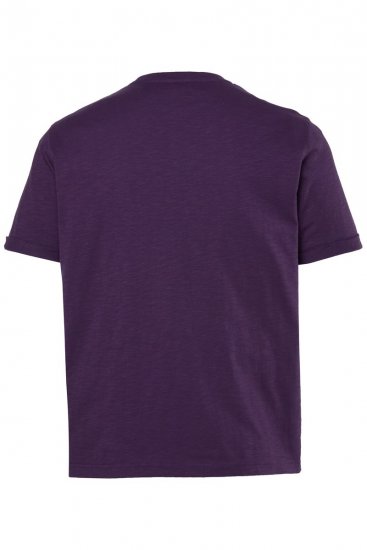 JP1880 850985 Mellkasi mintás póló Sötétlila TALL - TALL pólók - TALL Pólók