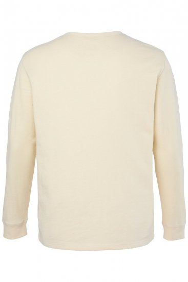 JP1880 851075 Hosszú ujjú henley póló Homokszürke TALL - TALL pólók - TALL Pólók