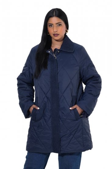 Ulla Popken 851123 Steppelt dzseki Sötétkék - Dzsekik - Nagy méretű női dzsekik