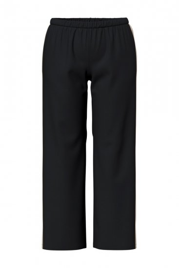 Ulla Popken 851245 Csíkos pizsama Fekete - Pizsama/Loungewear - 
