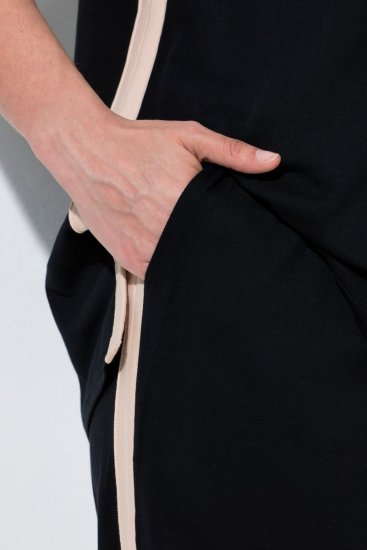 Ulla Popken 851245 Csíkos pizsama Fekete - Pizsama/Loungewear - 