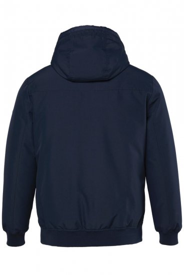 JP1880 851320 Dzseki kapucnival és meleg béléssel Sötétkék - Kabátok - Nagyméretű Kabátok - 2XL-8XL