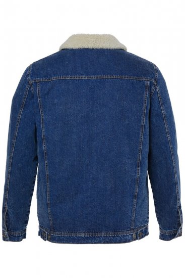 JP1880 851363 Farmerdzseki teddy béléssel Denimkék TALL - TALL kabátok - TALL dzsekik magas férfiaknak