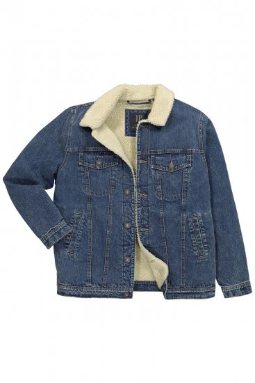 JP1880 851363 Farmerdzseki teddy béléssel Denimkék - Kabátok - Nagyméretű Kabátok - 2XL-8XL
