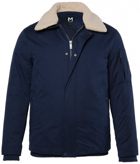 Men+ 369 Dzseki bellyfit teddy gallérral Sötétkék - Kabátok - Nagyméretű Kabátok - 2XL-8XL