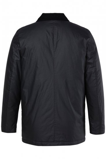 JP1880 851493 Viaszolt dzseki kordbársony gallérral Fekete - Kabátok - Nagyméretű Kabátok - 2XL-8XL