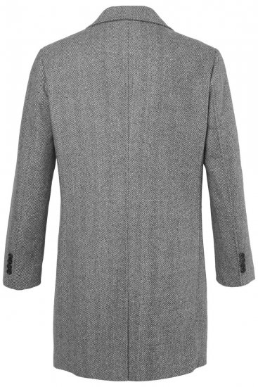 JP1880 851613 Kétsoros Gyapjúkabát Sötétszürke - Kabátok - Nagyméretű Kabátok - 2XL-8XL