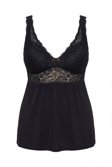 Ulla Popken 851693 Pizsama Fekete - Pizsama/Loungewear - 