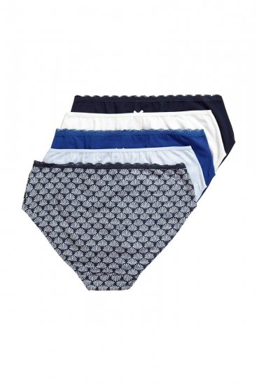 Ulla Popken 851730 Mintás alsók 5 db Világoskék - Alsók - 