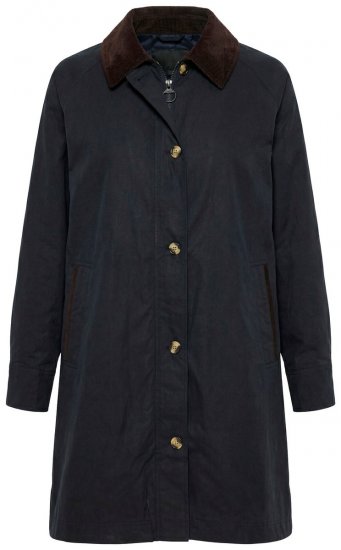 Ulla Popken 851765 Kordbársony kabát Sötétkék - Kabátok - Női plus size kabátok
