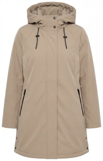 Ulla Popken 851789 Funkcionális kabát Barna - Kabátok - Női plus size kabátok