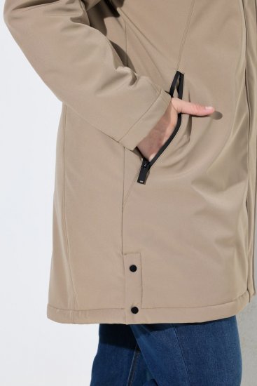 Ulla Popken 851789 Funkcionális kabát Barna - Kabátok - Női plus size kabátok