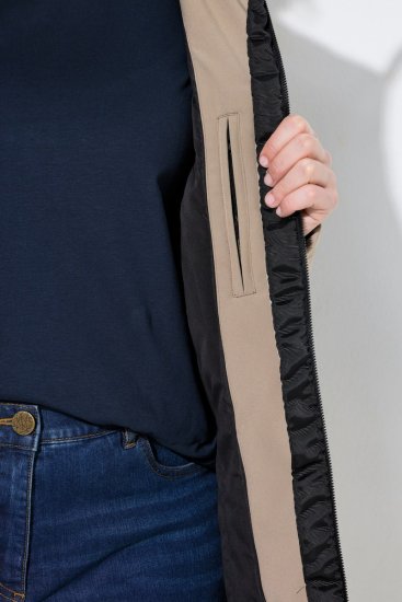 Ulla Popken 851789 Funkcionális kabát Barna - Kabátok - Női plus size kabátok