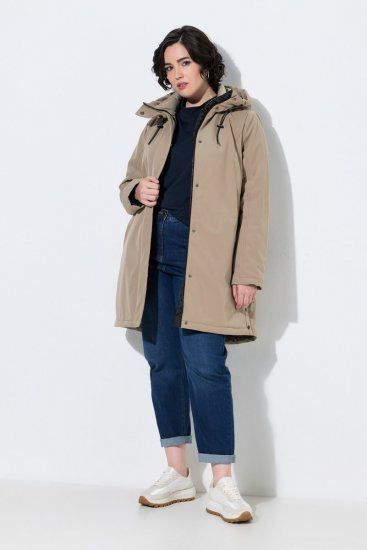 Ulla Popken 851789 Funkcionális kabát Barna - Kabátok - Női plus size kabátok