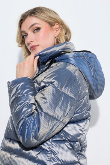 Ulla Popken 851790 Steppelt dzseki Denimkék - Dzsekik - Nagy méretű női dzsekik