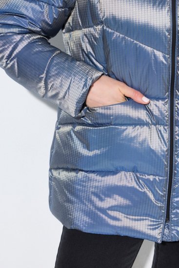Ulla Popken 851790 Steppelt dzseki Denimkék - Dzsekik - Nagy méretű női dzsekik