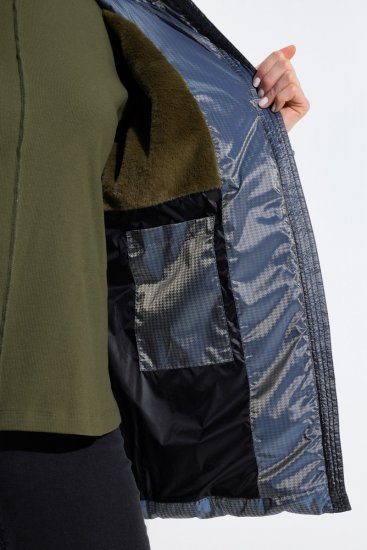 Ulla Popken 851790 Steppelt dzseki Denimkék - Dzsekik - Nagy méretű női dzsekik