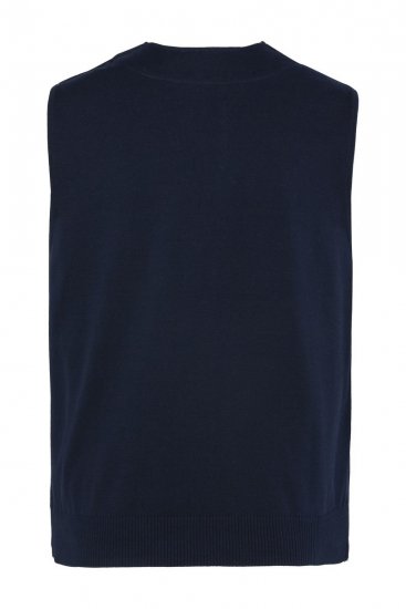 JP1880 851800 Halszálkás tweed mellény Sötétkék - Öltönyök - Nagyméretű öltönyök
