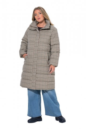Ulla Popken 851801 Steppelt kabát Törtfehér - Kabátok - Női plus size kabátok