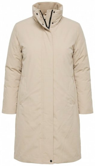 Ulla Popken 851811 Steppelt kabát Bézs - Kabátok - Női plus size kabátok