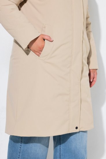 Ulla Popken 851811 Steppelt kabát Bézs - Kabátok - Női plus size kabátok