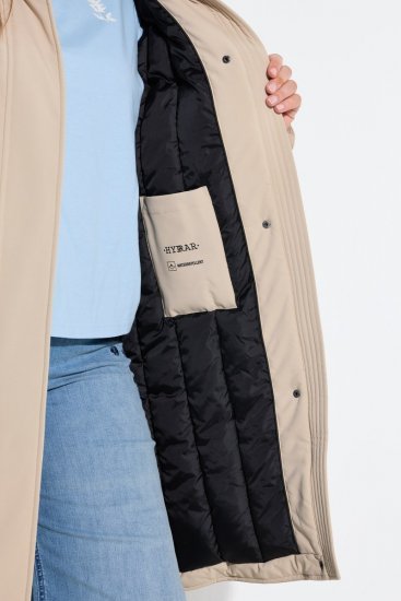 Ulla Popken 851811 Steppelt kabát Bézs - Kabátok - Női plus size kabátok