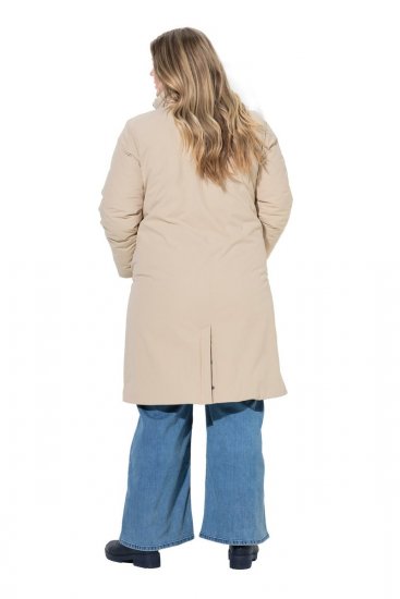 Ulla Popken 851811 Steppelt kabát Bézs - Kabátok - Női plus size kabátok