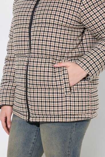 Ulla Popken 851822 Steppelt kabát Törtfehér - Kabátok - Női plus size kabátok