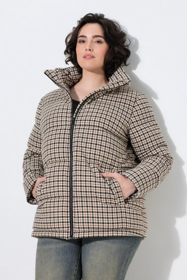 Ulla Popken 851822 Steppelt kabát Törtfehér - Kabátok - Női plus size kabátok