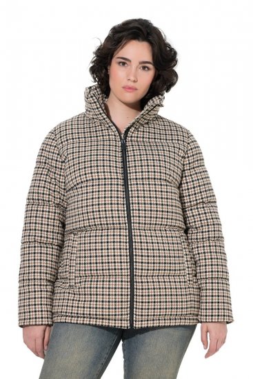 Ulla Popken 851822 Steppelt kabát Törtfehér - Kabátok - Női plus size kabátok