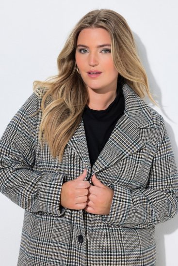 Ulla Popken 851826 Gyapjúkabát Törtfehér - Kabátok - Női plus size kabátok