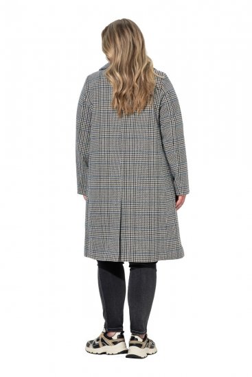 Ulla Popken 851826 Gyapjúkabát Törtfehér - Kabátok - Női plus size kabátok