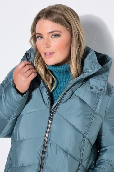 Ulla Popken 851842 Steppelt kabát Khaki - Kabátok - Női plus size kabátok